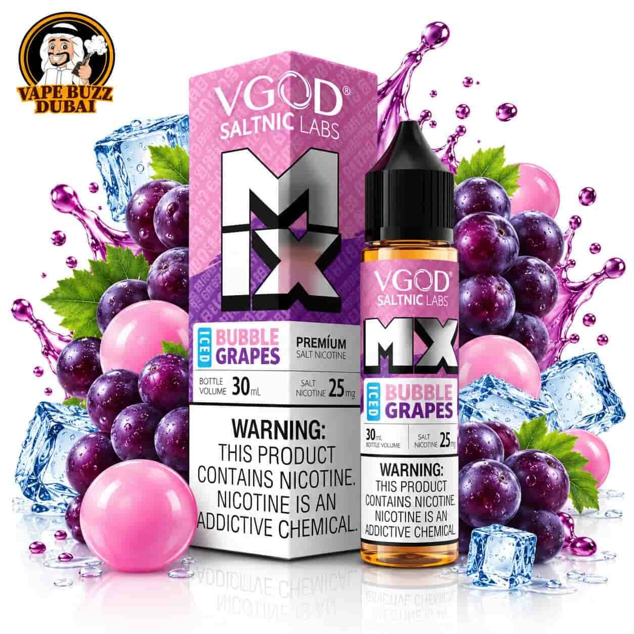 VGOD Iced Bubble Grapes Salt Nic - 30ml