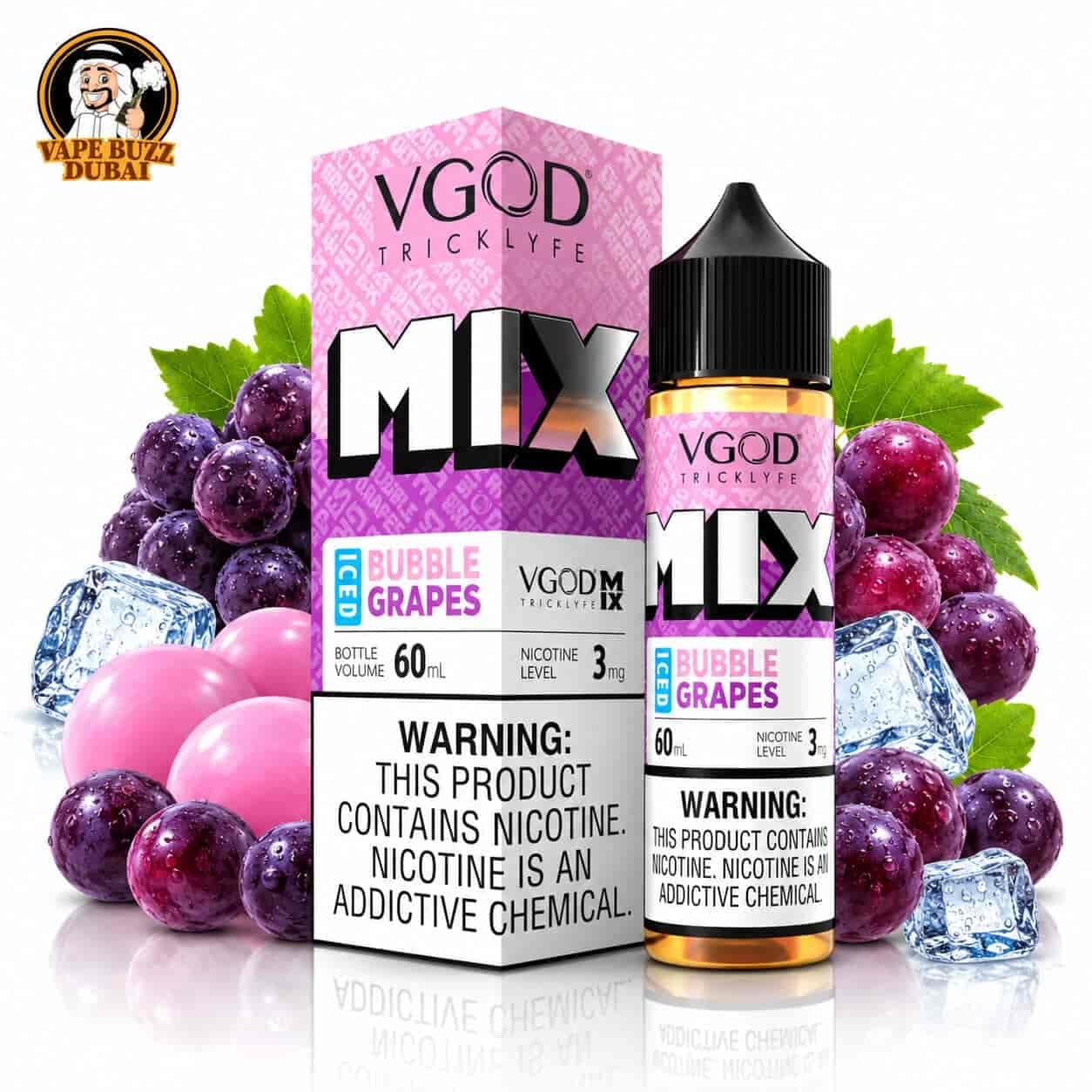 VGOD Iced Bubble Grapes - 60ml