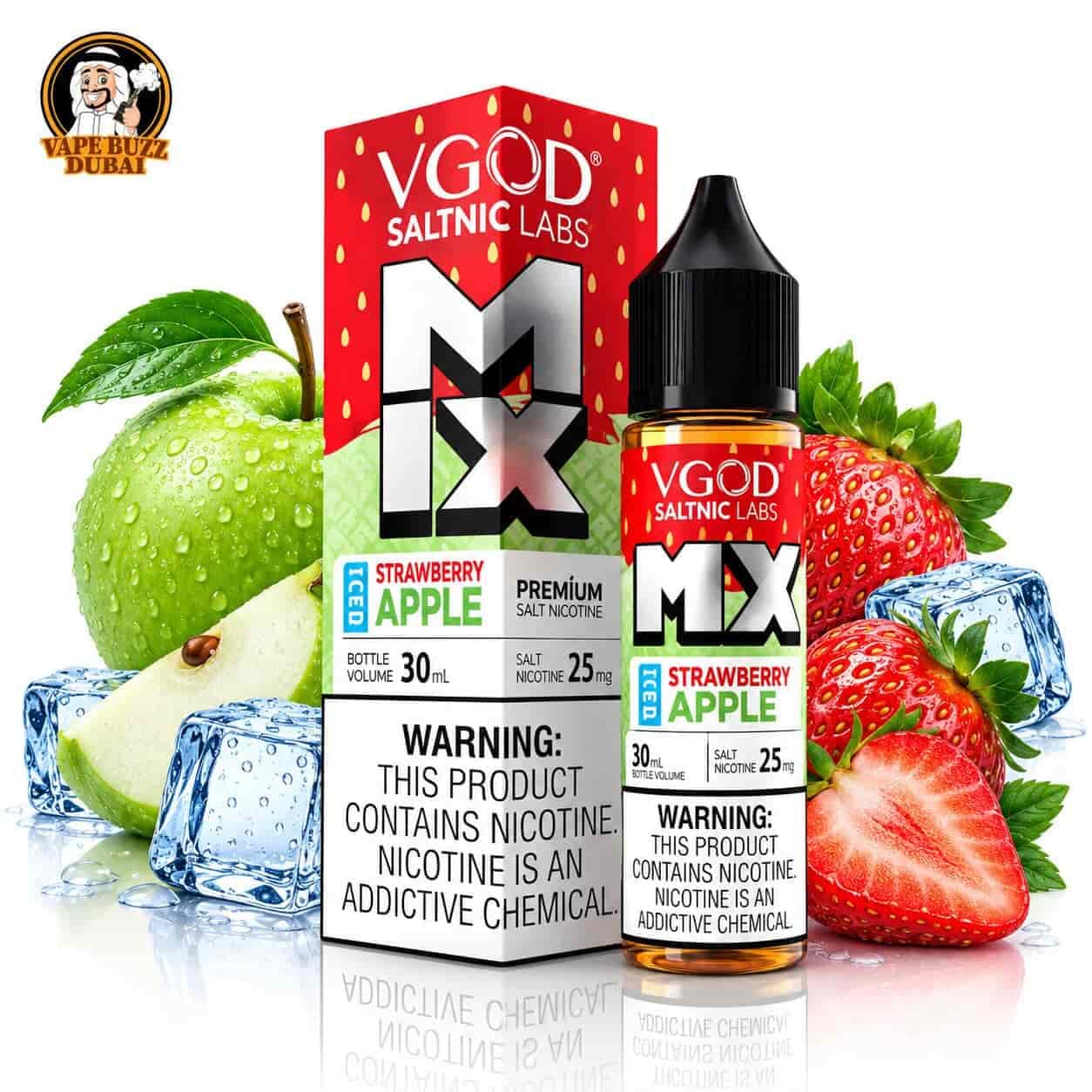 VGOD Iced Strawberry Apple Salt Nic - 30ml