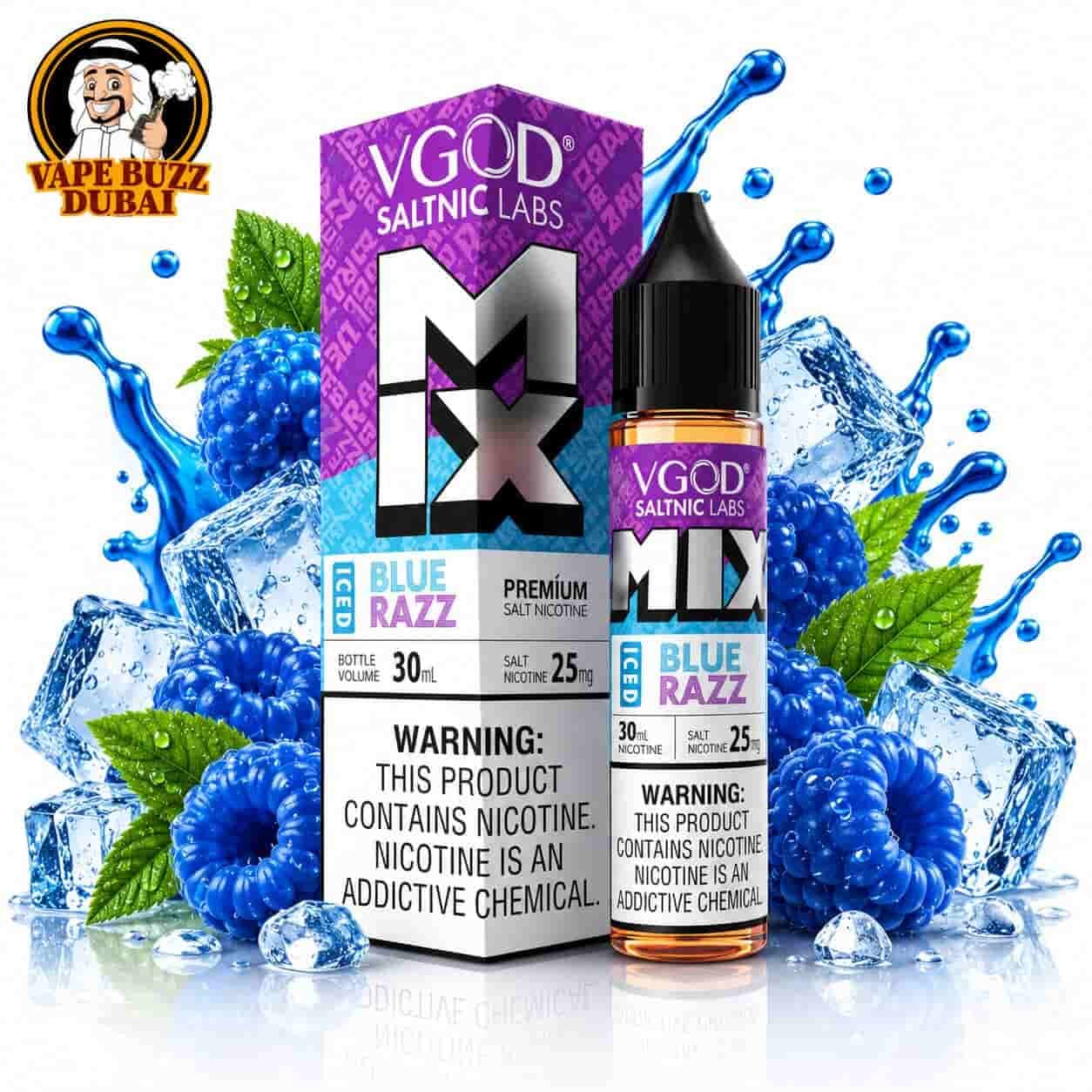 VGOD Iced Blue Razz Salt Nic - 30ml