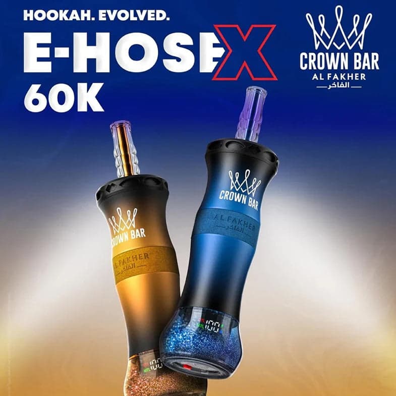 Crown Bar Al Fakher E Hose X 60K Puffs Hookah Disposable Vape