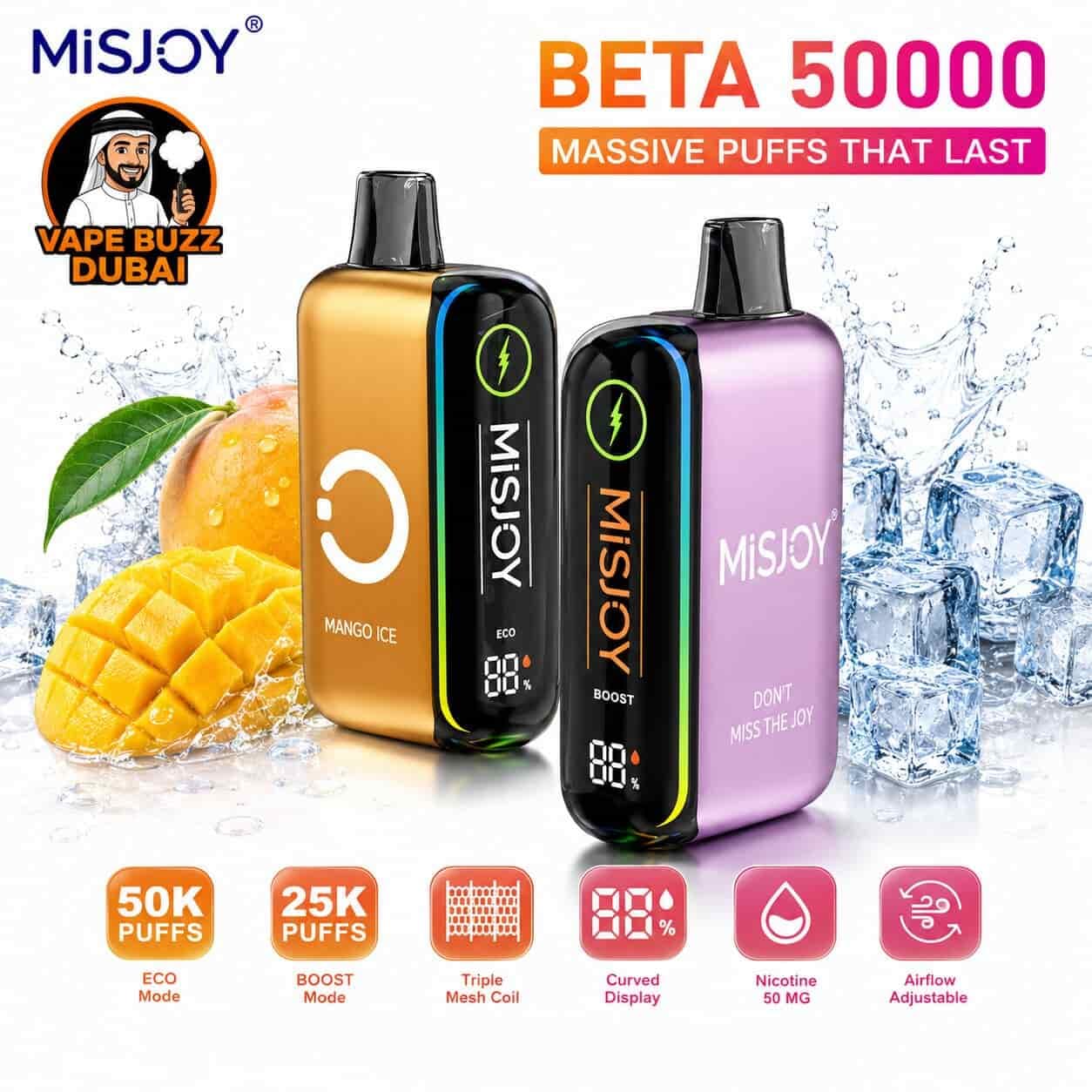 MISJOY Beta 50000 Puffs Disposable Vape