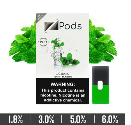 Spearmint Iced Ziip Pods for Juul Devices