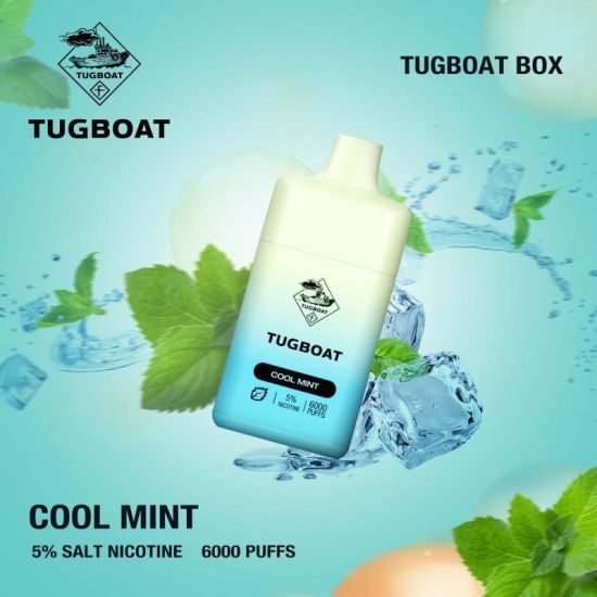 Tugboat Box 6000 Puffs Disposable Vape Cool Mint Dubai