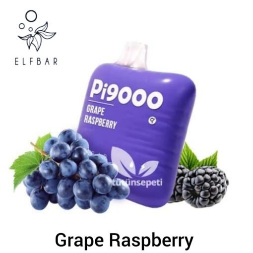 Elfbar Pi9000 Disposable Vape 9000 Puffs Grape Raspberry in UAE