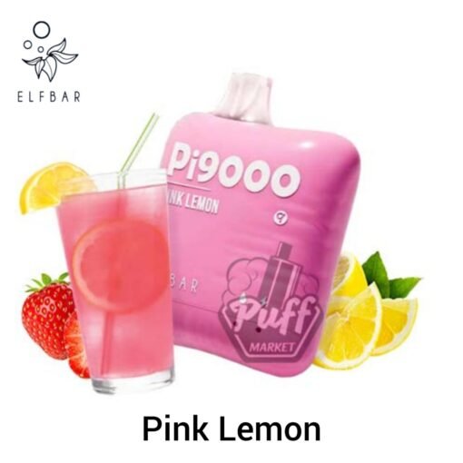 Elfbar Pi9000 Disposable Vape 9000 Puffs Pink Lemon in Dubai
